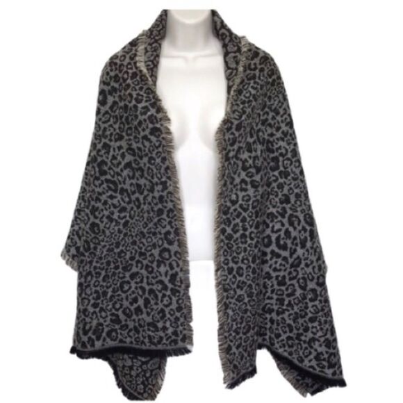 Merona Large Oversized Animal Print Leopard Scarf Wrap NWT - Picture 15 of 15